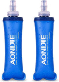 Azarxis TPU Soft Flask Collapsible Water Bottles BPA-Free 250ml 350ml 500ml by DesignedforOutdoorSports