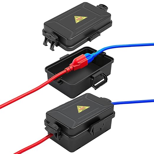 Mini Outdoor Electrical Box, IP54 Waterproof Extension Cord Cover Weatherproof by DIQMIAQ