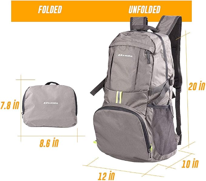 35L Lightweight Packable Backpack Waterproof Durable Hiking Travel Backpack - Image 3