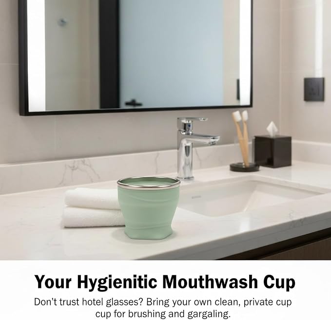Collapsible Travel Cup with Lid - Image 2