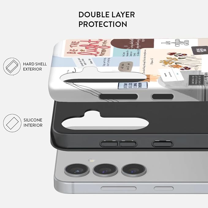 Compatible for Samsung Galaxy S24 FE 5G Case, Dual Layer Heavy Duty 2 in 1 - Image 2
