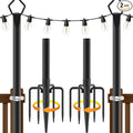 AILBTON 2 Pack 10Ft String Light Poles, Light Poles by AILBTON
