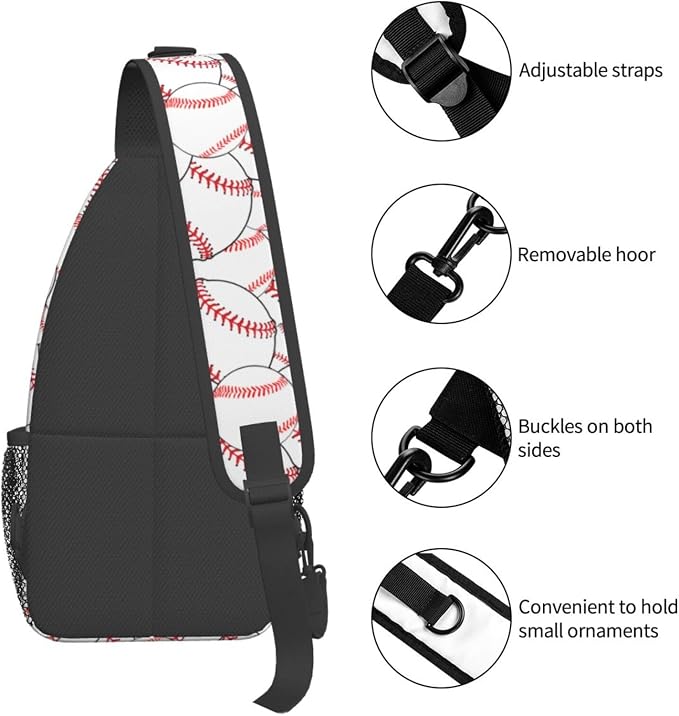 Sling Backpack For Men Hiking Daypack Crossbody Shoulder Bag Travel Chest Pack - Image 8