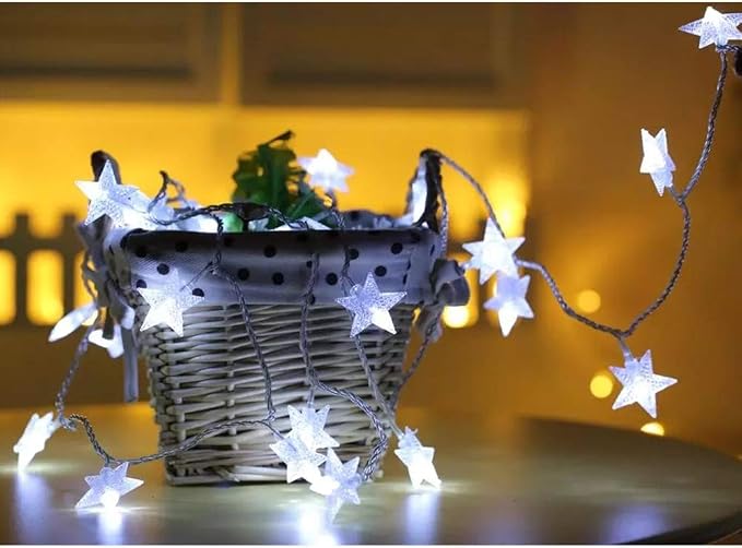 Twinkle Star 33FT 100 LED Star String Lights, Plug in Fairy String Lights - Image 2