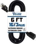 YOJOE Indoor Outdoor Extension Cord, 3 Prong 13A Weatherproof Power Cord by YOJOE