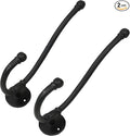 Mystic Colonial Rustic Cast Iron Wall Hooks, Heavy Duty Retro Utility Hanger by SaKeGa
