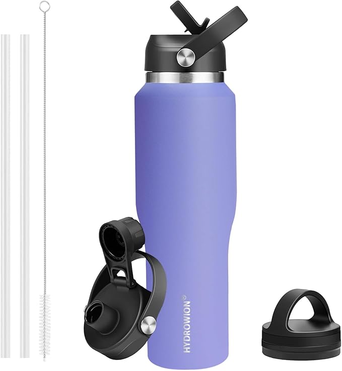 HYDROWION Water Bottle Stainless Steel, Vacuum Insulated Leak Proof Tumbler 32oz by HYDROWION