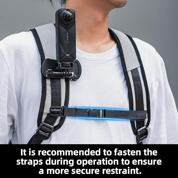 Insta360 X5 Backpack Clip Mount, 1/4" Quick Release 360° Adjustable Backpack - Image 5