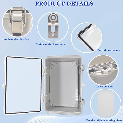 Outdoor Waterproof Electrical Box Junction Box Weatherproof IP67 ABS Plastic - Image 3