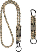 2pcs Heavy Duty Braided Paracord Lanyard Keychains by VNVETYTO