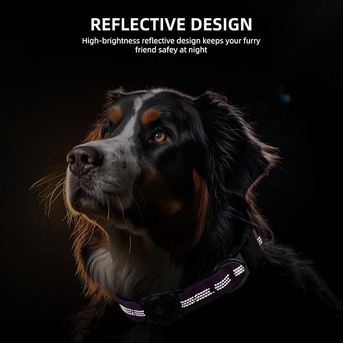 Upgraded AirTag Dog Collar, IP68 Waterproof Air Tag Dog Collar Holder, - Image 7