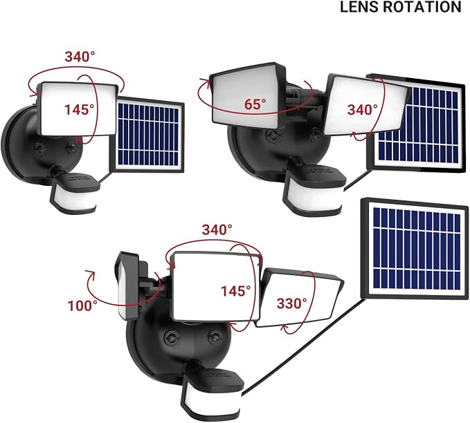 HALO Next Gen Solar-Powered LED Security Floodlight, 2 Head w/Motion Sensing - Image 5