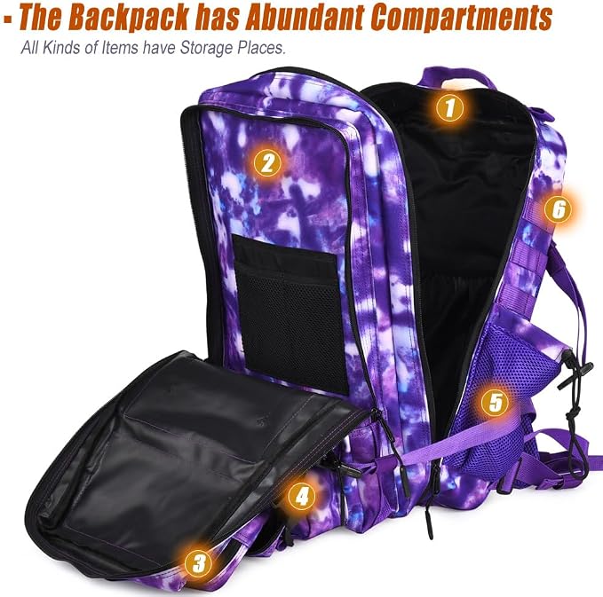 45L Tactical Backpack for Men Women, Military Assault Pack - Image 3