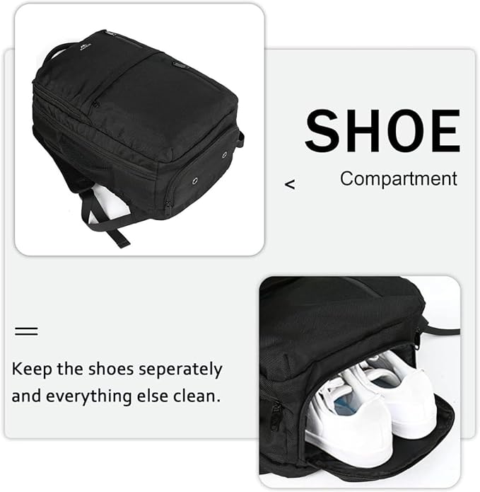 MATEIN Travel Laptop Backpack, Flight Approved Carry on Backpack Shoe - Image 4