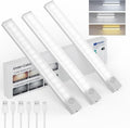 Under Cabinet Lights 8 Inch 3-Pack, Rechargeable Battery Operated Motion Sensor by Unknown
