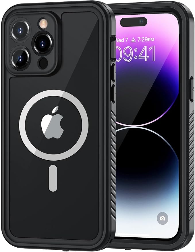 Lanhiem for iPhone 14 Pro Magnetic Case, Waterproof Dustproof Shockproof Case by LanhiemHome