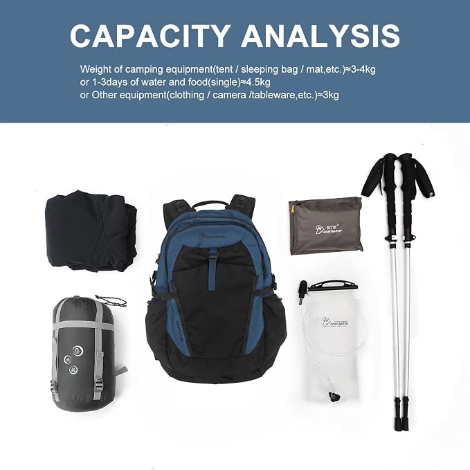 MOUNTAINTOP 30L Hiking Backpack, Men Women Camping Backpack, Lightweight - Image 6