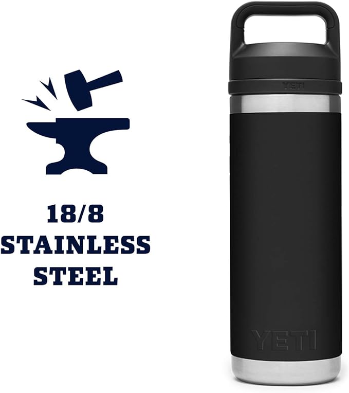 YETI Rambler 18 oz Bottle, Vacuum Insulated, Stainless Steel - Image 6