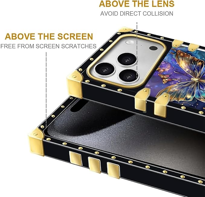 for iPhone 17 Pro Max Case Luxury Golden Decoration - Image 7