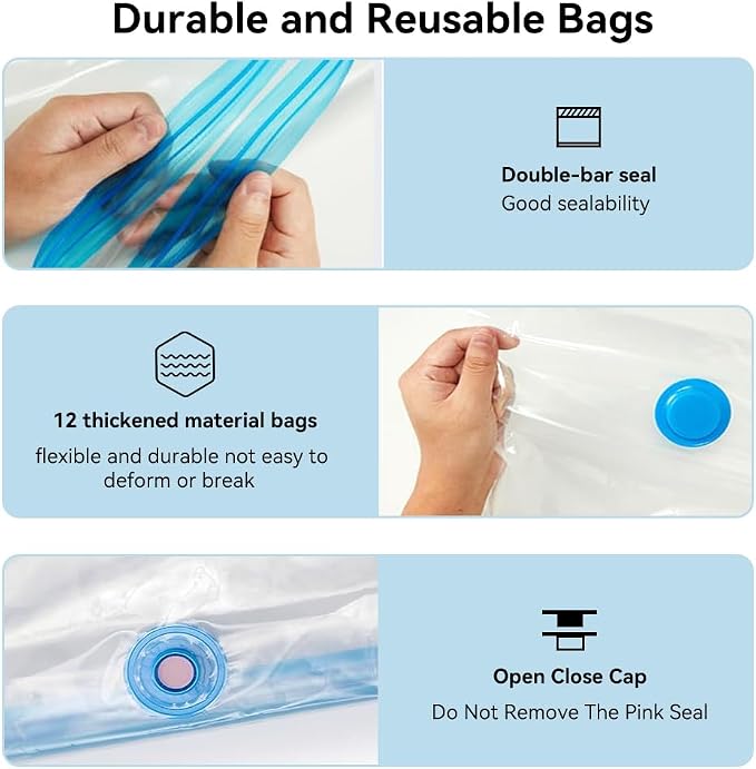 Creality 3D Printer Filament Storage Bags 35 x 35CM, 12 Transparent Sealed Bags - Image 4