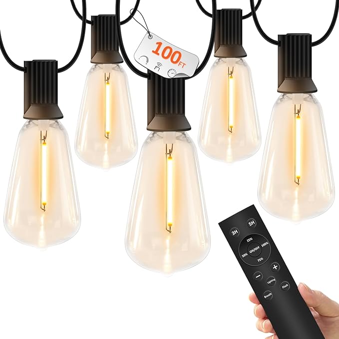 YOYONACY 100 FT Outdoor String Lights by YOYONACY