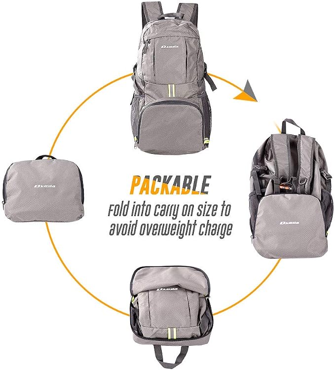35L Lightweight Packable Backpack Waterproof Durable Hiking Travel Backpack - Image 5