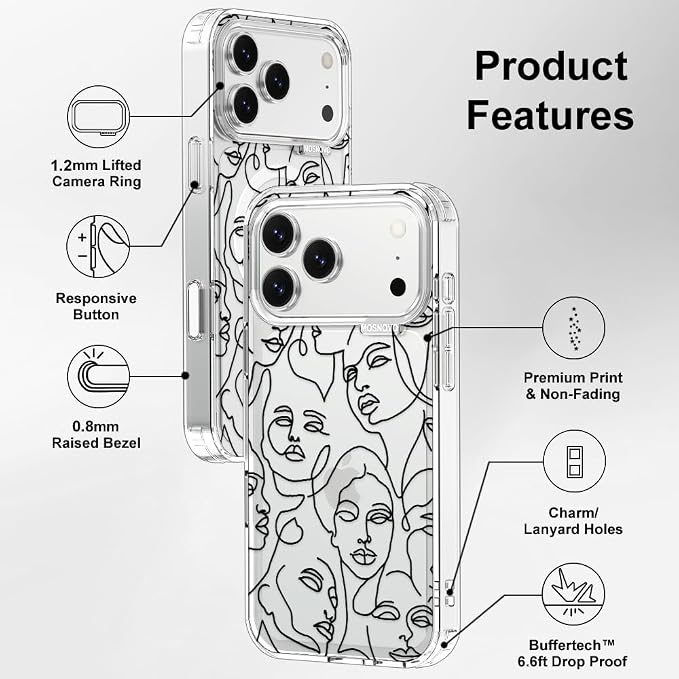 MOSNOVO for iPhone 17 Pro Max Case | Military Grade 6.6ft Drop Tested | Camera - Image 7