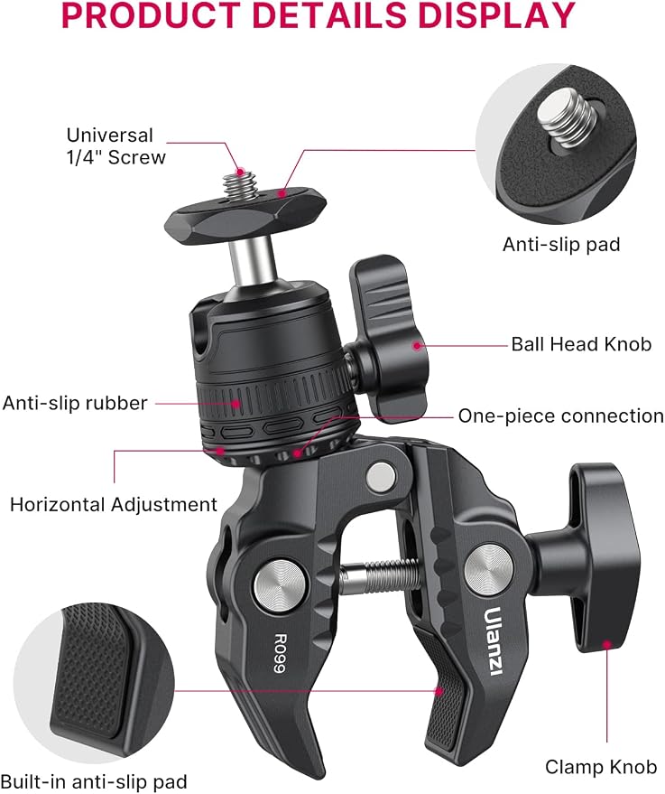 ULANZI R099 Super Clamp Camera Mount - Image 6