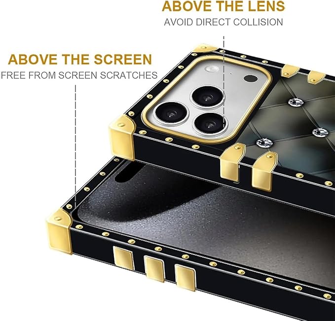 for iPhone 17 Pro Case Luxury Golden Decoration - Image 7