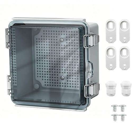 Nineleaf IP67 Waterproof Electrical Junction Box, 5.9"x5.9"x3.5" ABS Plastic by NineLeaf