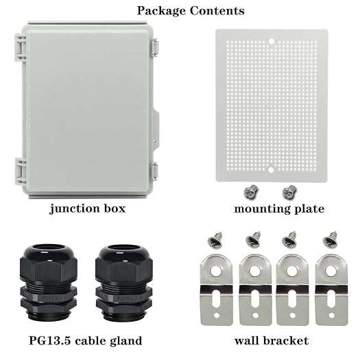 Zulkit Junction Box, IP67 Waterproof Electrical Box Hinged Cover Stainless - Image 6