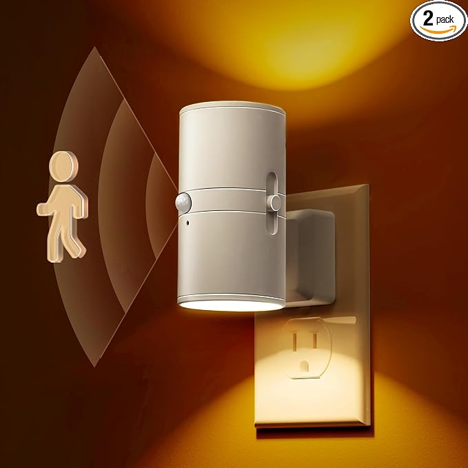 L LOHAS LED Motion Sensor Nightlight, Amber Night Light, Motion Activated Night by LLOHASLED