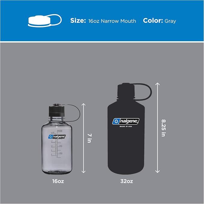 Nalgene 16 oz Narrow Mouth Water Bottle | BPA-Free, Durable & Leak Proof - Image 5