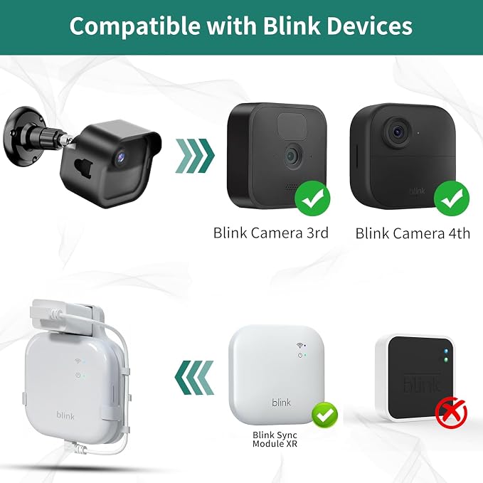 Wall Mount for Blink Outdoor 4 and 3rd Gen Camera, 3 Weatherproof Housings and - Image 2