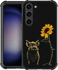 for Samsung Galaxy S23 Case, Pig Sunflower Yellow Sunshine Pattern Graphic by FKBRCL4U