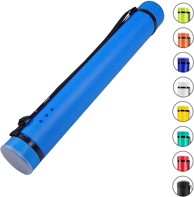 DEWEL Document Tube, Plastic Expanding Poster/Art/Document Storage Tube 24.5 to - Image 8