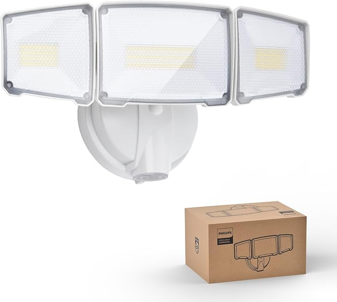 Philips 72W 7400LM LED Flood Lights Outdoor, Dusk to Dawn Aluminum Security by PhilipsLightingLED