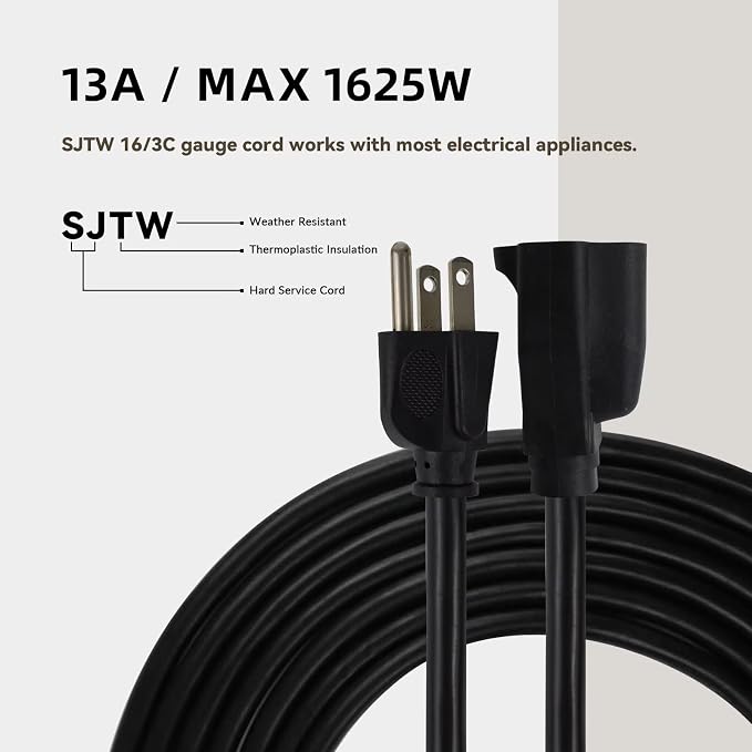 12ft Outdoor Extension Cord - Image 6