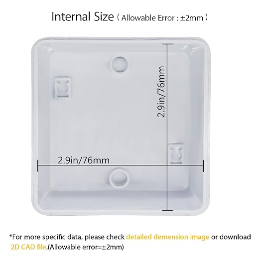 LeMotech Junction Box, Electrical Box IP65 Water Resistant Dustproof ABS - Image 3