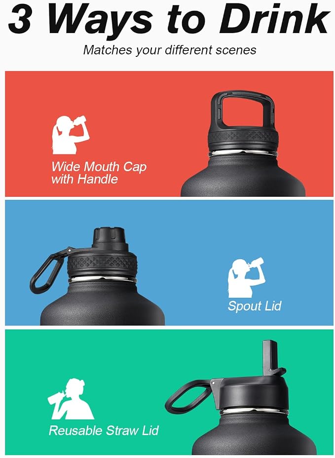 Half Gallon Insulated Water Bottle - Image 5