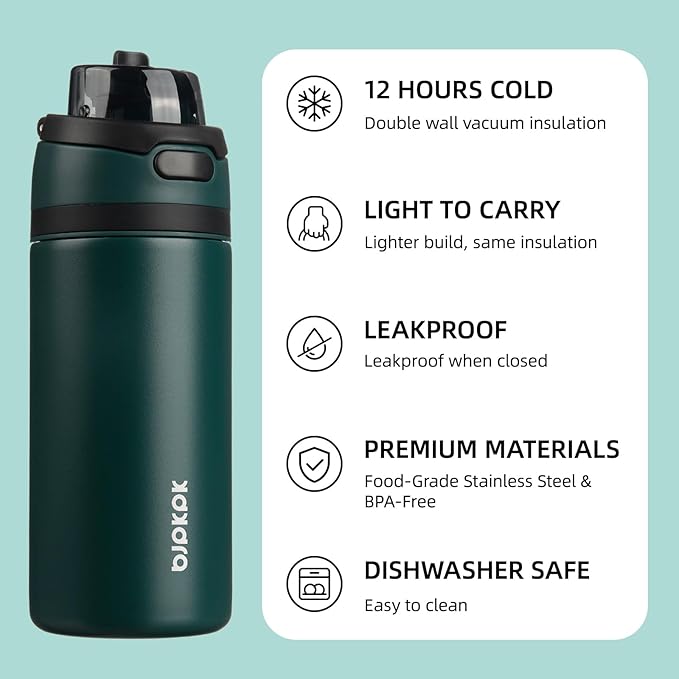 BJPKPK 17oz Insulated Water Bottle - Image 3