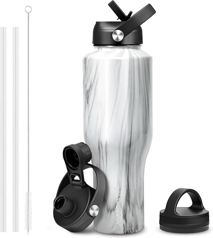 HYDROWION Water Bottle Stainless Steel, Vacuum Insulated Leak Proof Tumbler 32oz by HYDROWION