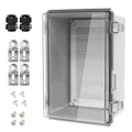 LeMotech Electrical Box, IP67 Waterproof Hinged Clear Cover Stainless Steel by LeMotech