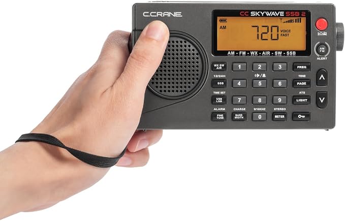 C. Crane CC Skywave SSB 2 Small AM, and NOAA Weather Portable Travel Radio - Image 2