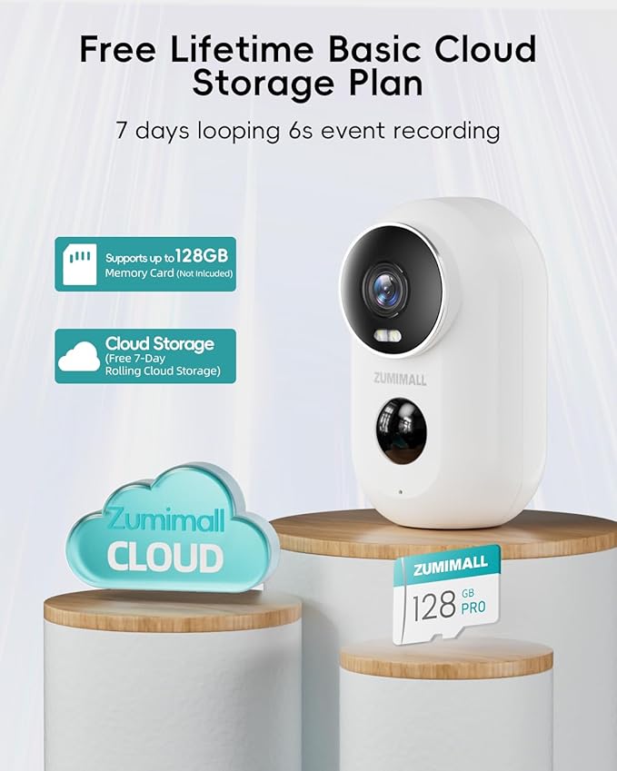 ZUMIMALL Security Cameras Wireless Outdoor, 4 Packs, 2K Cameras - Image 7