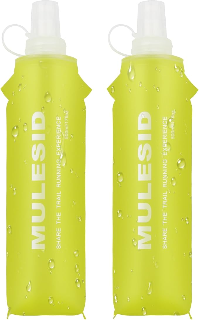 Soft Flask Running Bottles Collapsible Water Bottle Foldable by MULESID