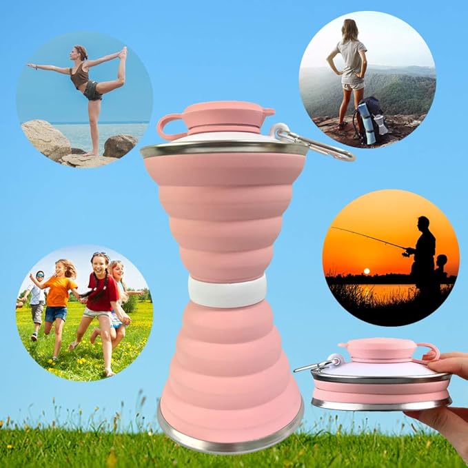 Collapsible Water Bottle, Camping Cup - Image 5