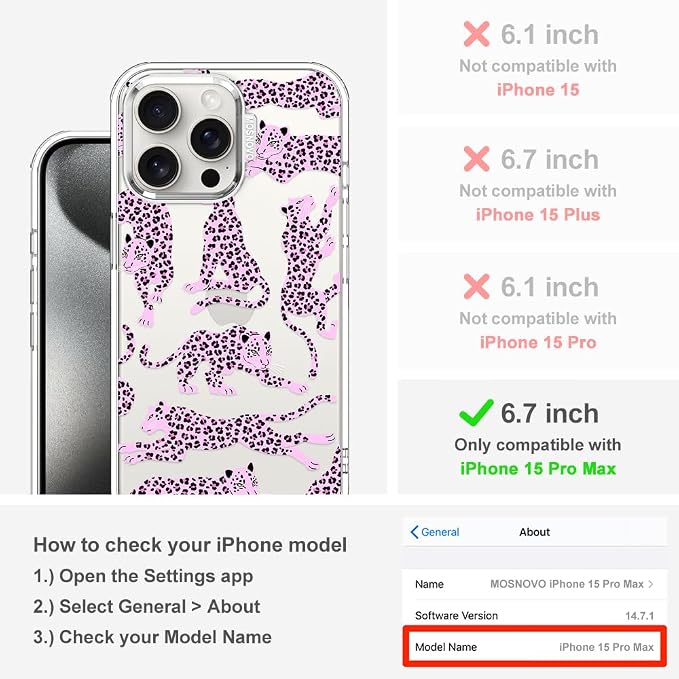 MOSNOVO Case for iPhone 15 Pro Max - Image 2