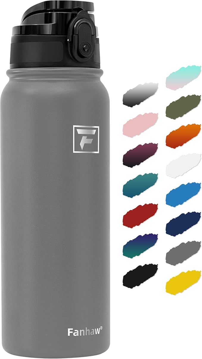 Fanhaw 20 oz Insulated Stainless Steel Water Bottle by FANHAW