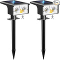 btfarm Solar Spot Lights Outdoor Waterproof, 2 Pack/3 Modes Motion Sensor Lights by btfarmdecorativelighting